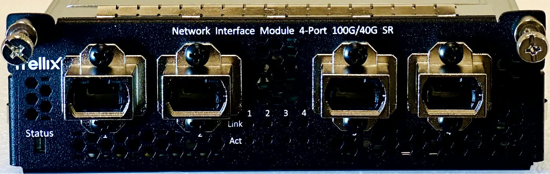 4-port 100/40 Gigabit SR MTP/MPO interface module