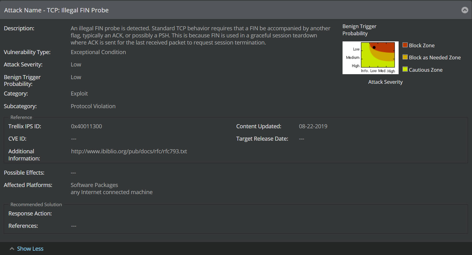 Attack description example