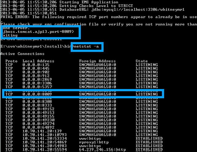 Check netstats