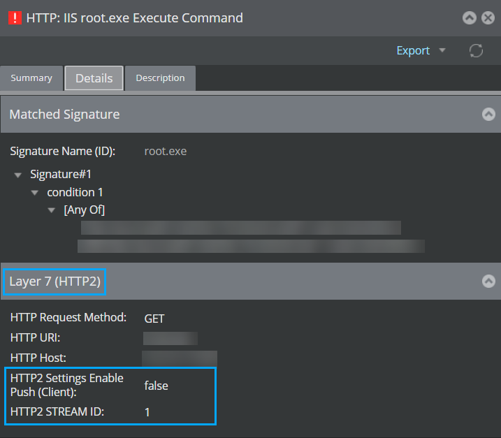 Details tab