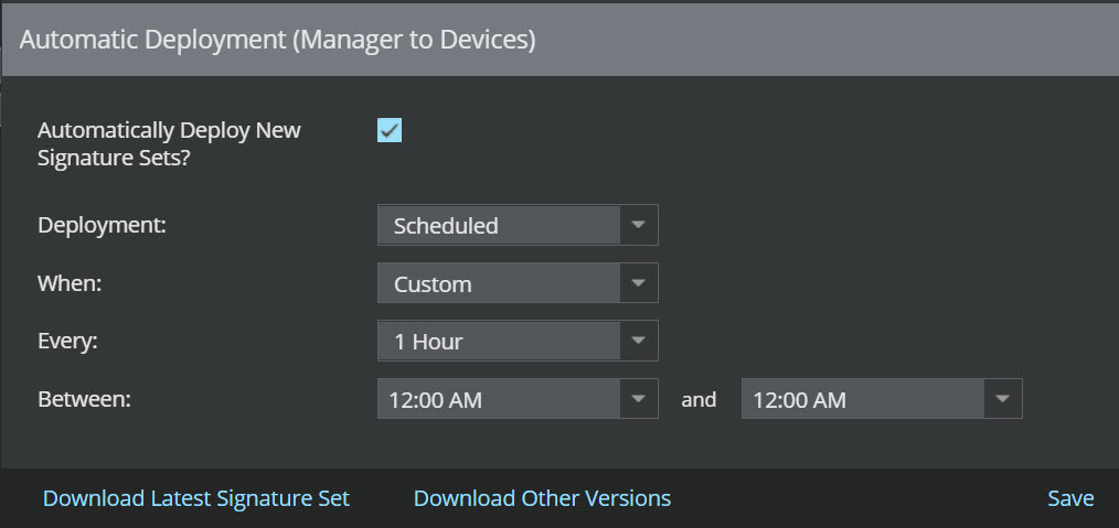 Automatic Deployment (Manager to Devices)