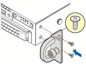 Installing the rack handle