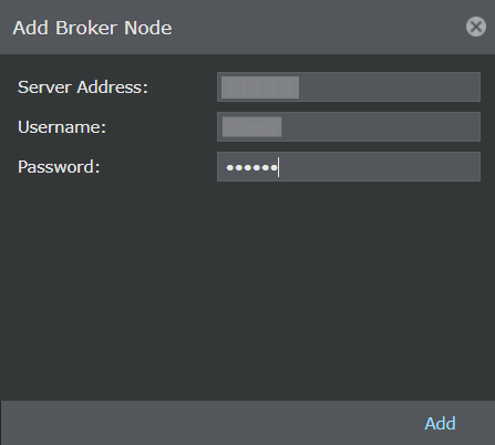 Adding broker node details