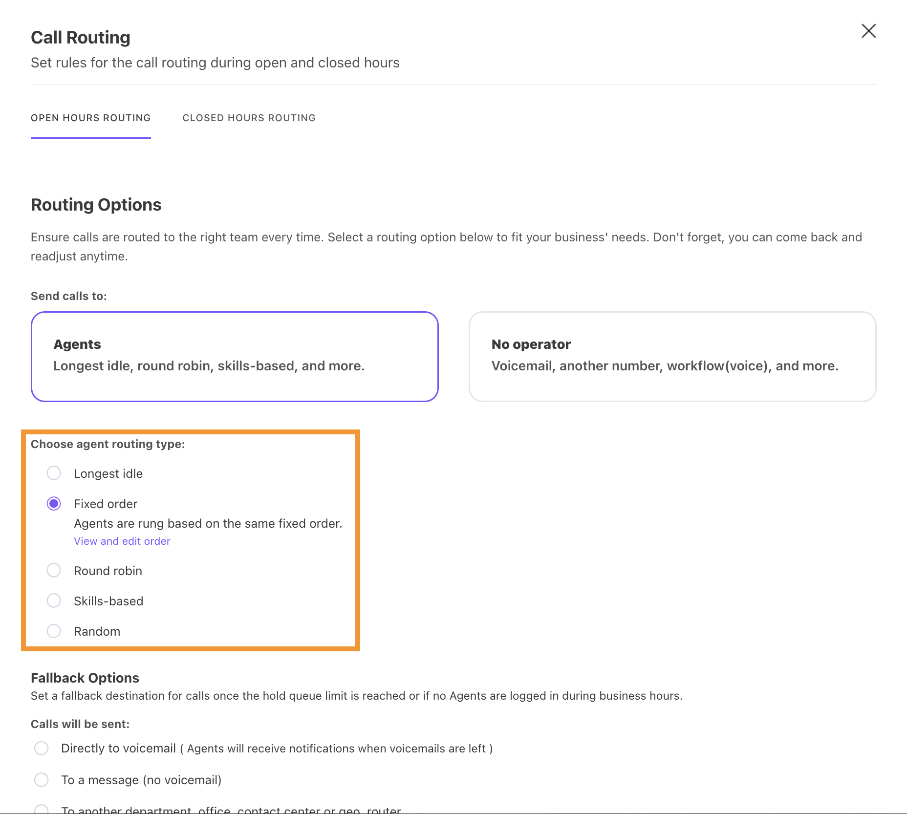 Set Call Routing Rules for Contact Centers