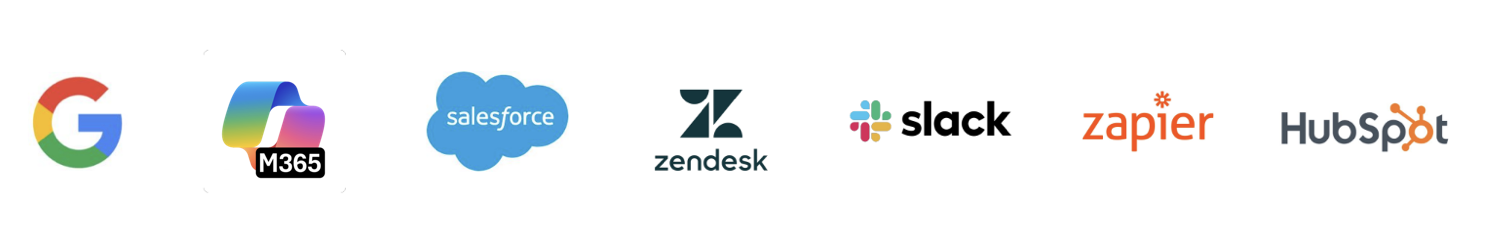 Logos of Dialpad integrations