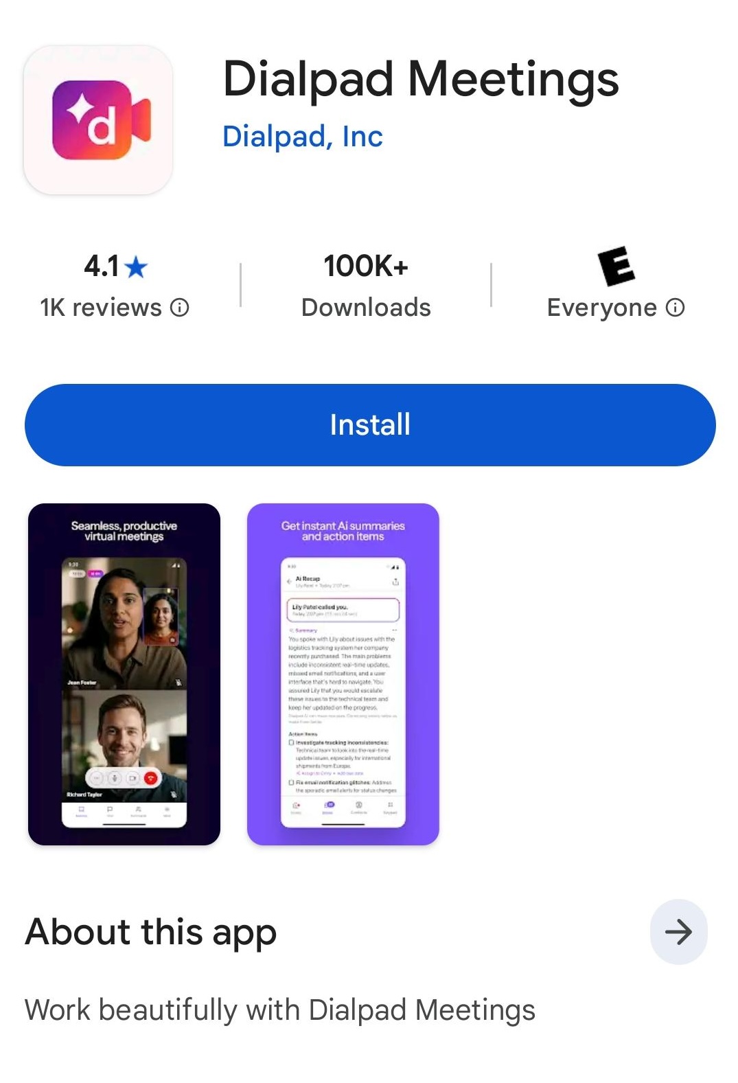 Download Dialpad Meetings on Google Play Store
