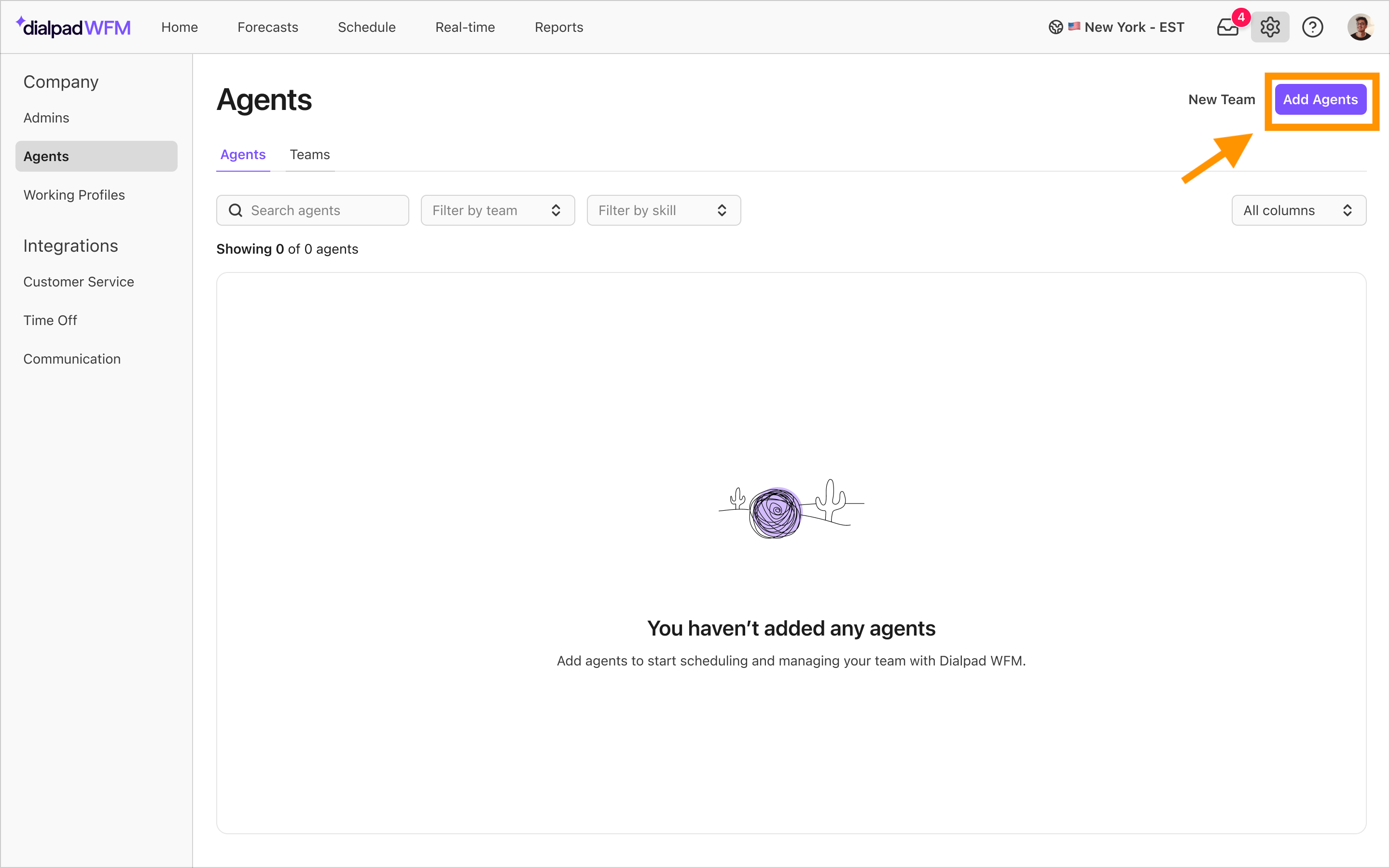 Select Add Agents