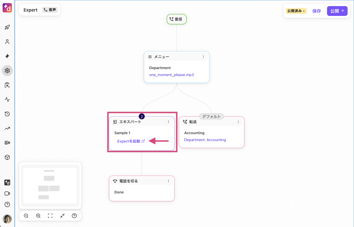 Launch the Expert node in a workflow