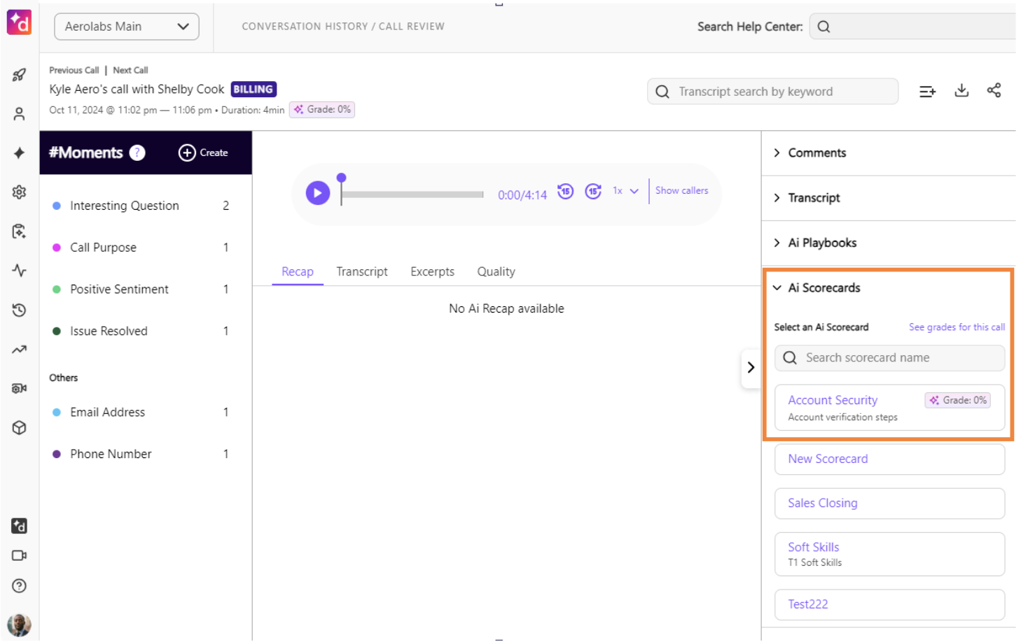 Grading with AI Scorecards