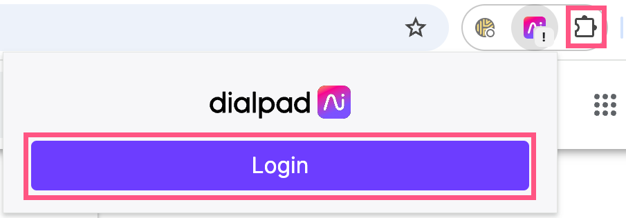 Dialpad-CTI-login