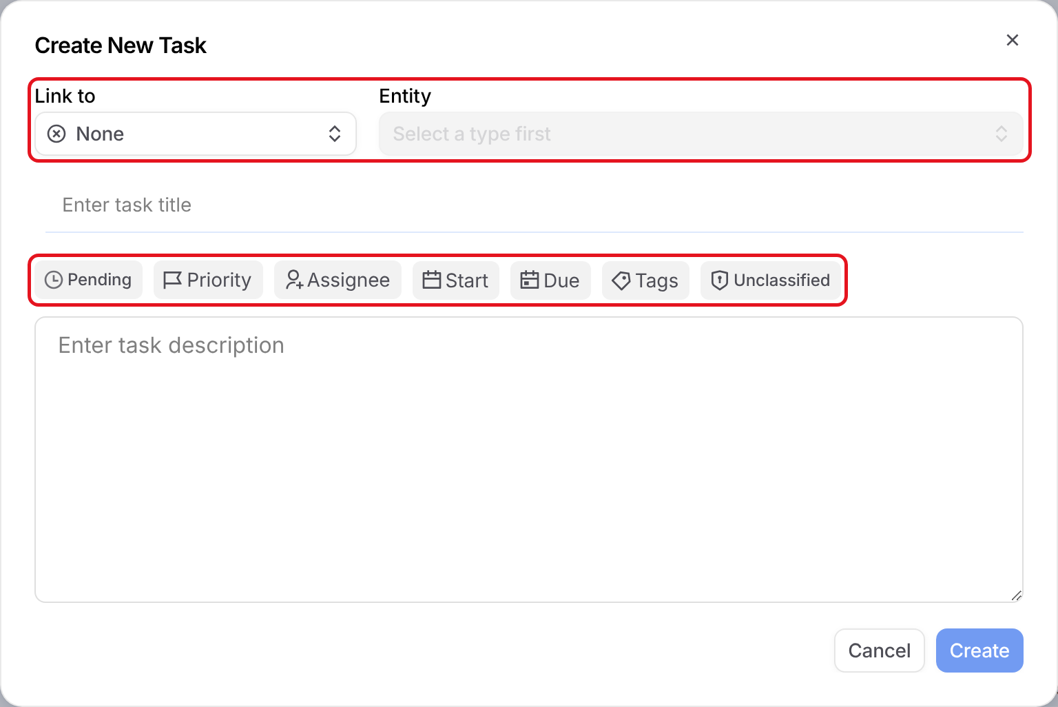 Create New Task