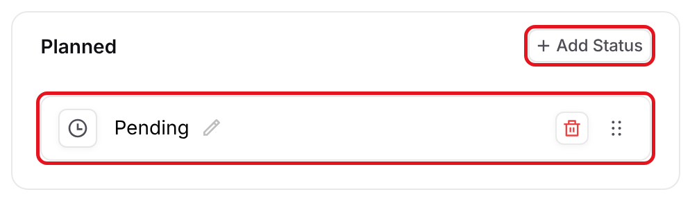 Task Statuses settings