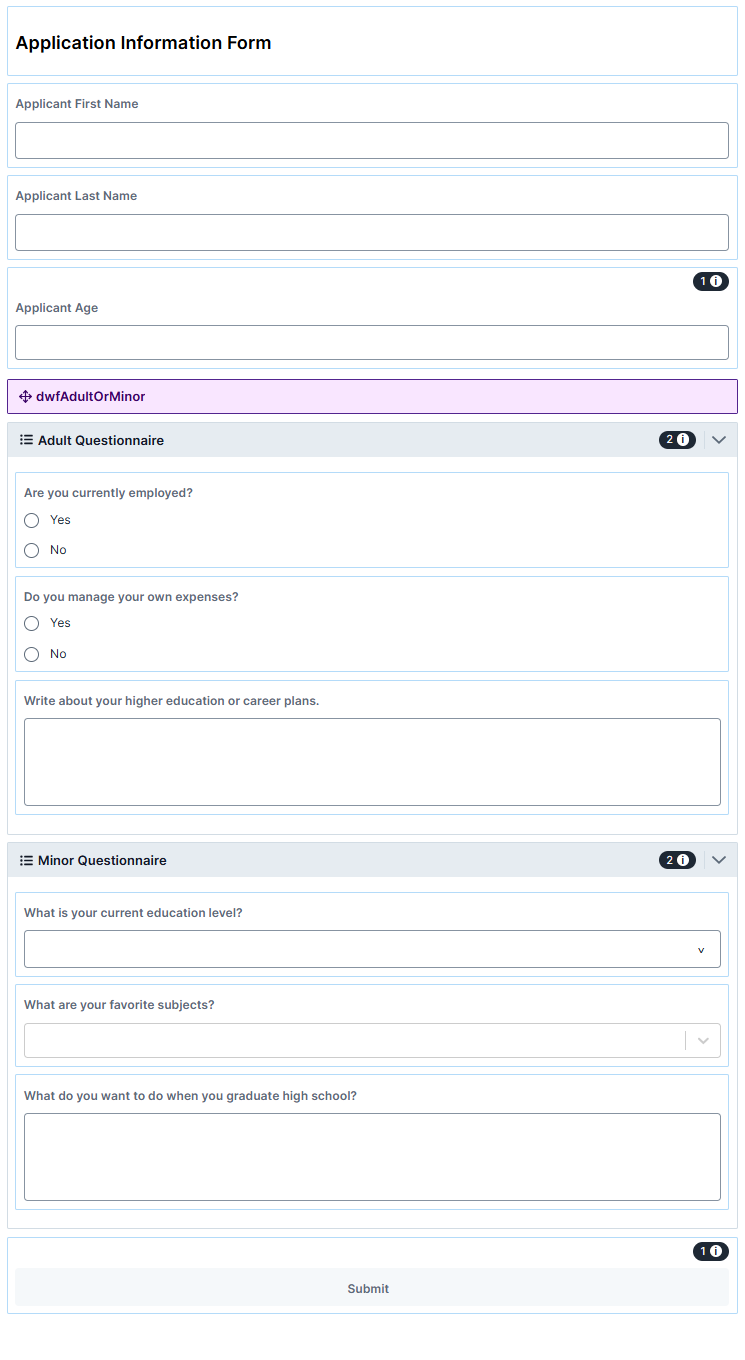 A static image displaying the module in the UDesigner.