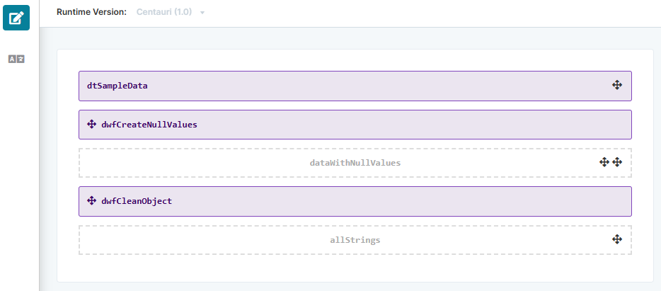 A static image displaying the module definition used to explain the Clean Object operator.
