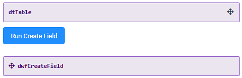 A static image displaying the configuration of the module in Classic Designer.