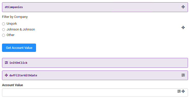 A static image displaying the configuration of the Module in the Module Builder of the Classic Designer.