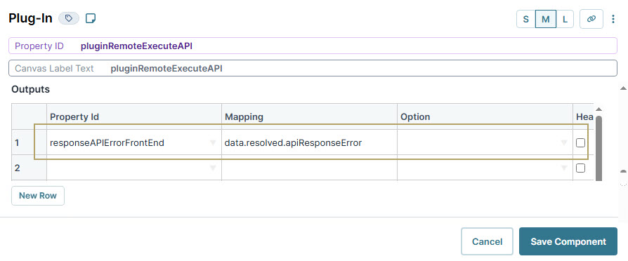 A static image displaying the Configuration settings for plugin execution with highlighted property ID and mapping details.