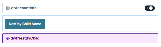 A static image displaying the module configuration for explaining Nest By operator.