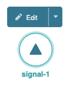An upward arrow indicating a signal labeled 'signal-1' with an edit option.
