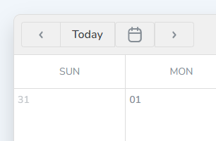 A screenshot of a calendar  Description automatically generated