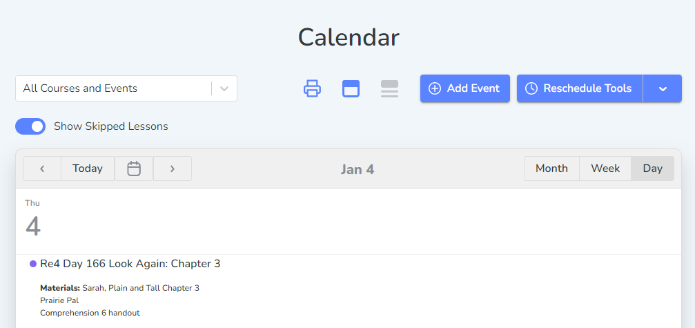 A screenshot of a calendar  Description automatically generated