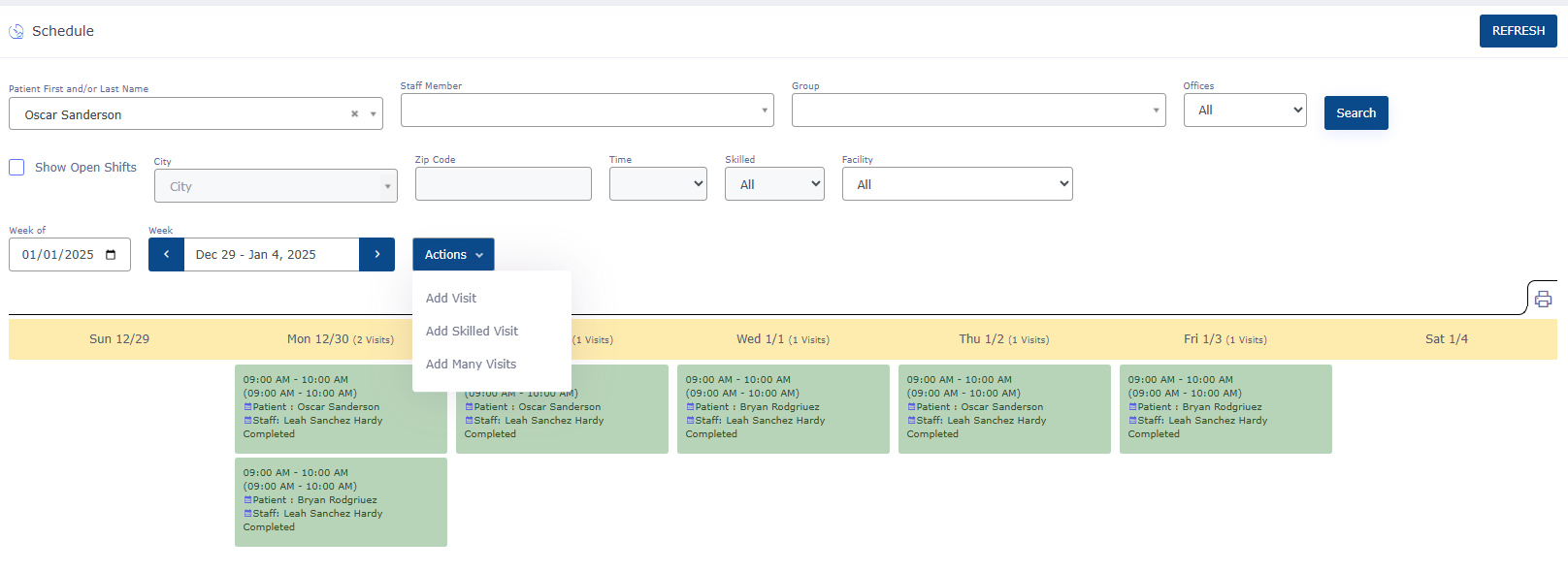 How to Use the INMYTEAM Schedule