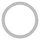 Circular shape indicating a loading process or status in a user interface.