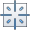 Icon representing a centered alignment tool for user interface design.