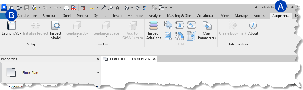 Autodesk interface showing floor plan options and project inspection tools.