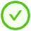 A green checkmark symbolizing approval or success in a digital context.