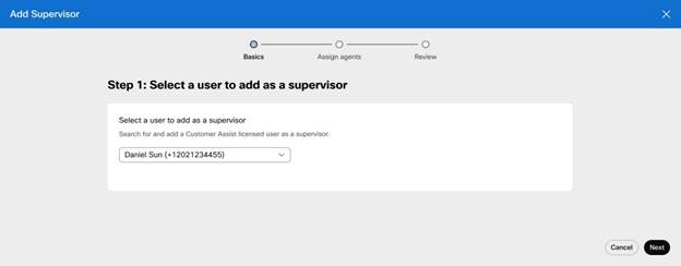 Add supervisor Basic page