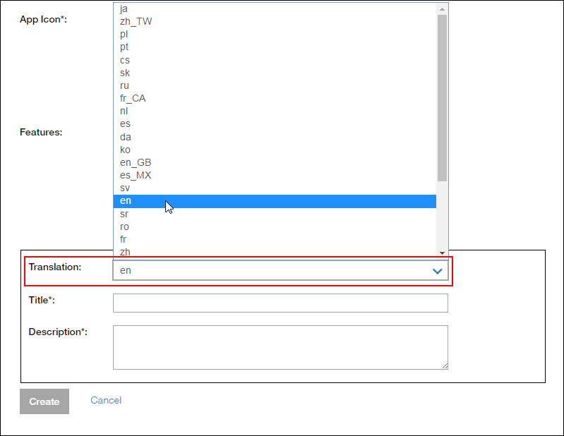 Translation field