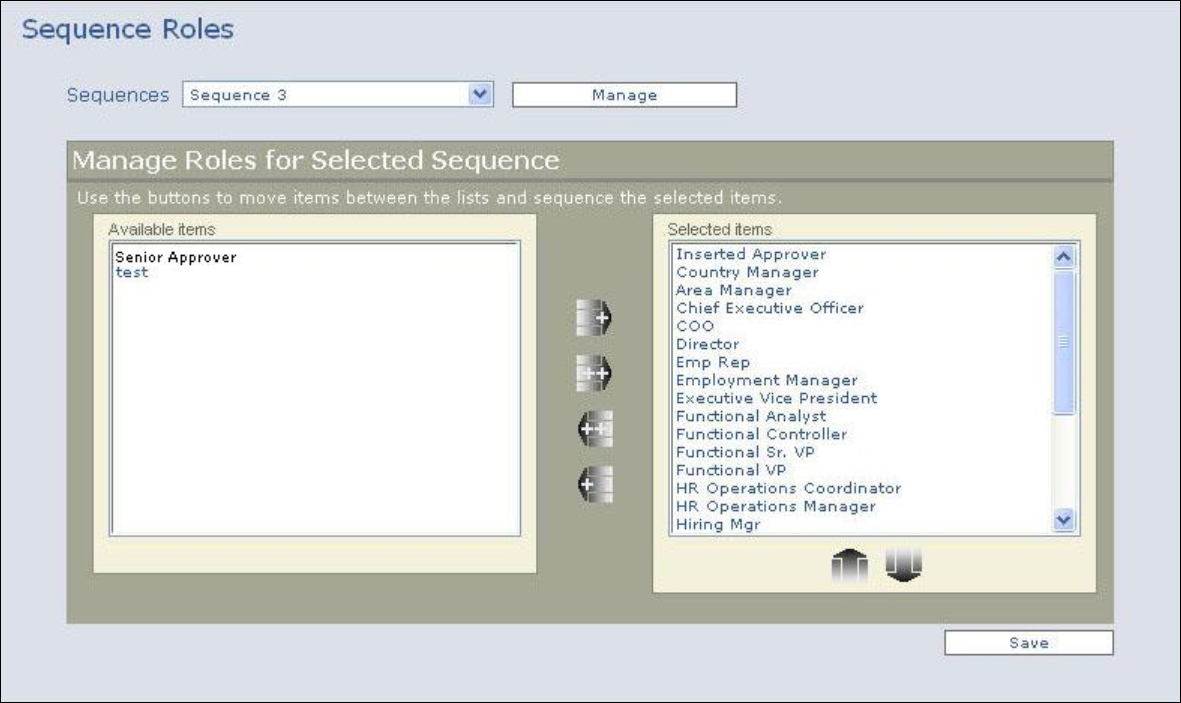 Sequence Roles