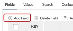 The Add Field button