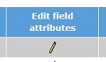 The Edit Field attributes Pencil