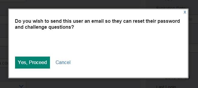 Confirmation Dialog Window