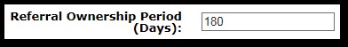 The referral ownership period option