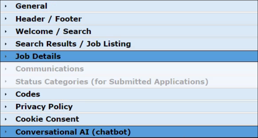 ConversationalAIChatBot Settings