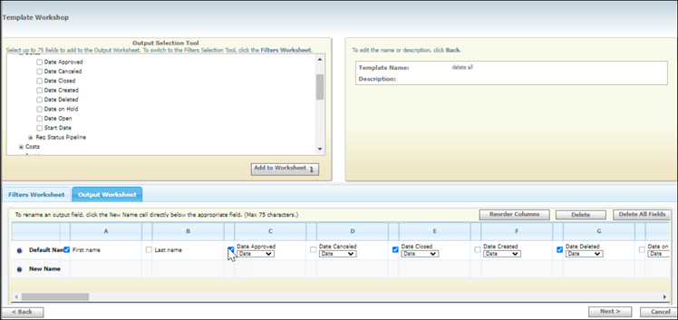 Multiple Field Deletion