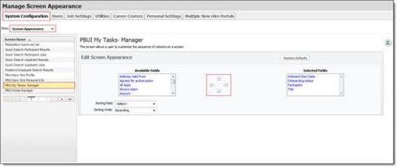 Add additional fields to PBUI My Tasks- Manager