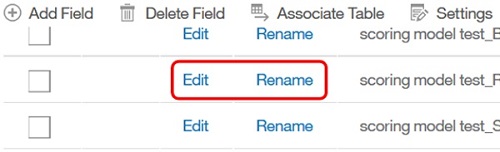 Selecting Edit or Rename