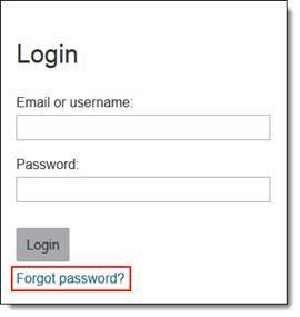 Forgot Your Password? Link