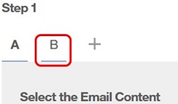 Selecting the B mailing