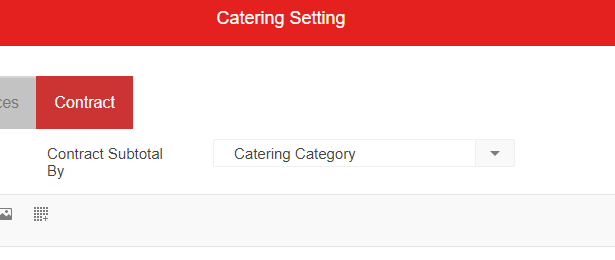 A screenshot of a catering menu  Description automatically generated