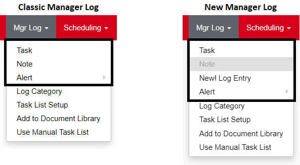 A screenshot of a log list  Description automatically generated