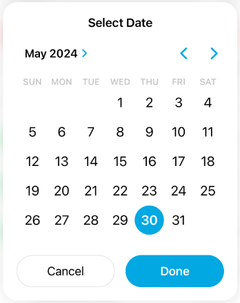 A screenshot of a calendar  Description automatically generated