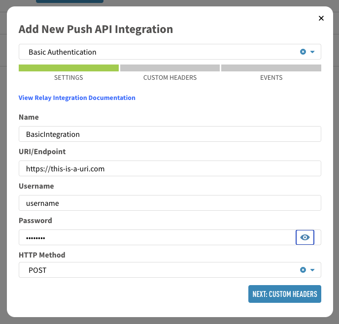 Configuring the Push API