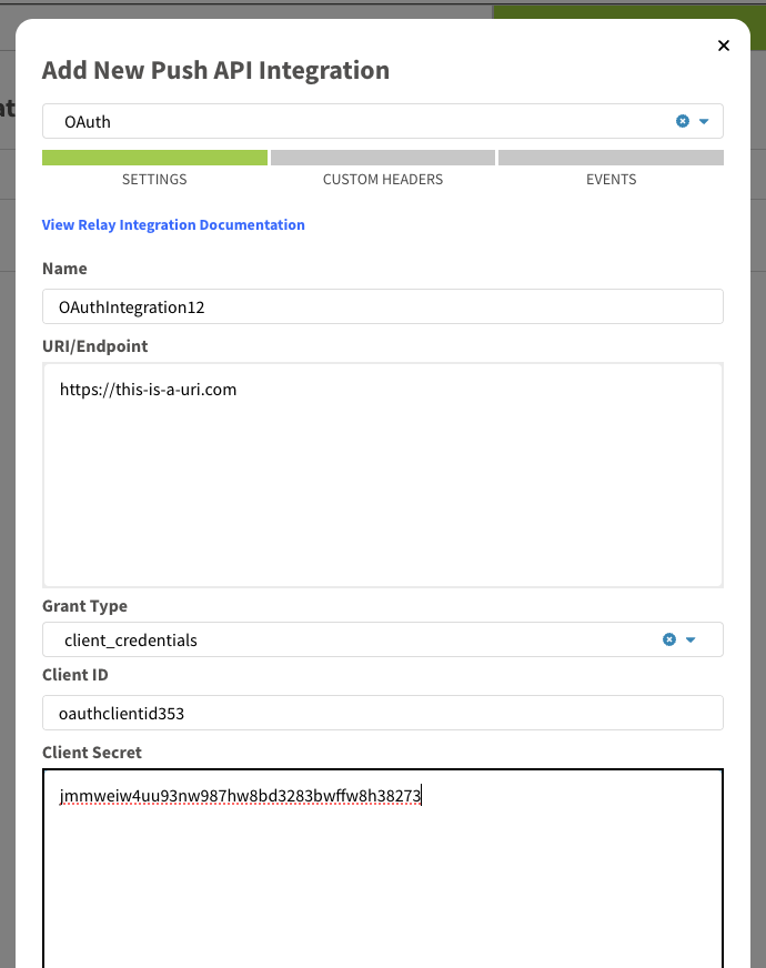 Configuring the Push API