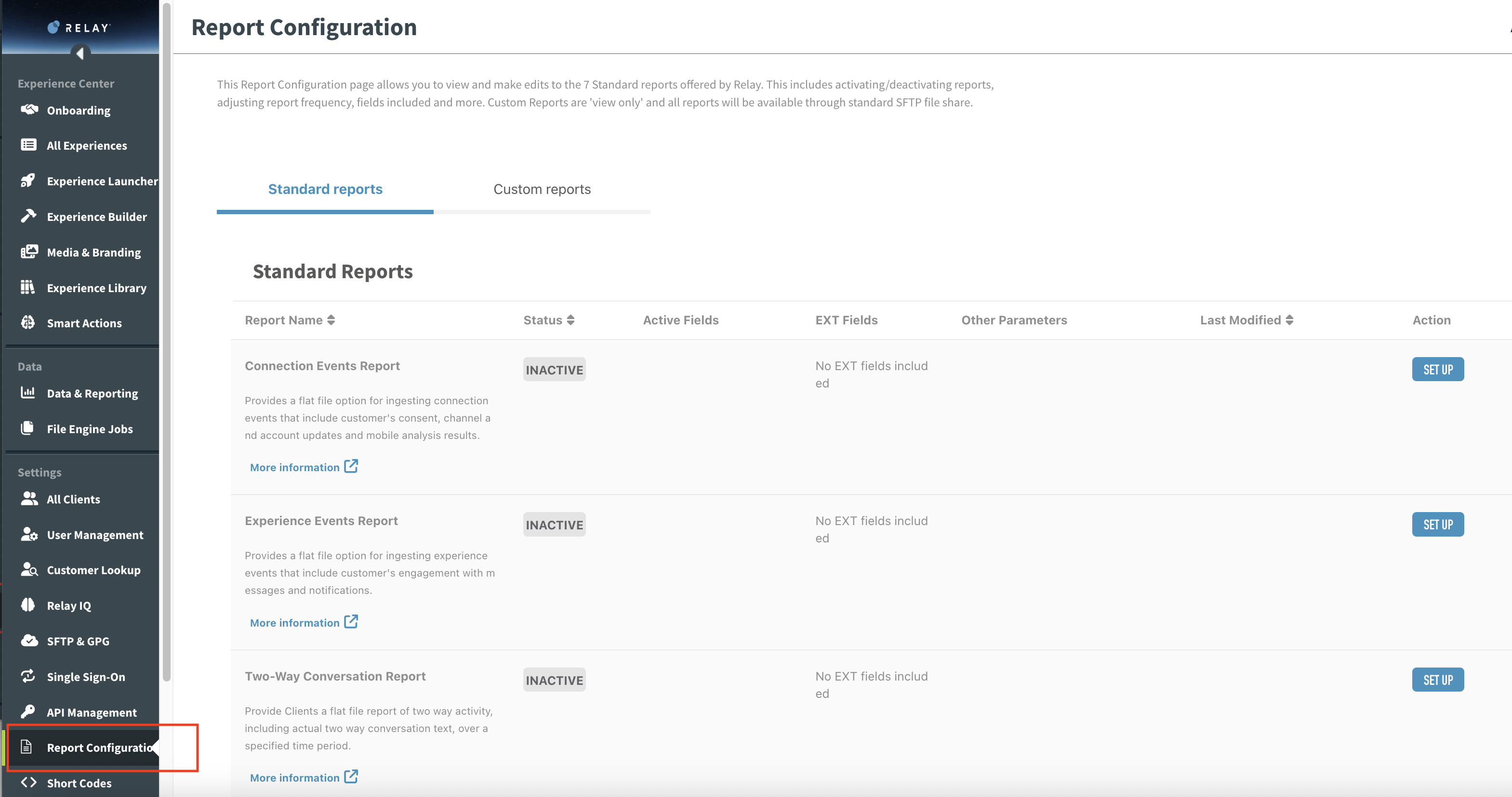 Configuring & Updating the Reports