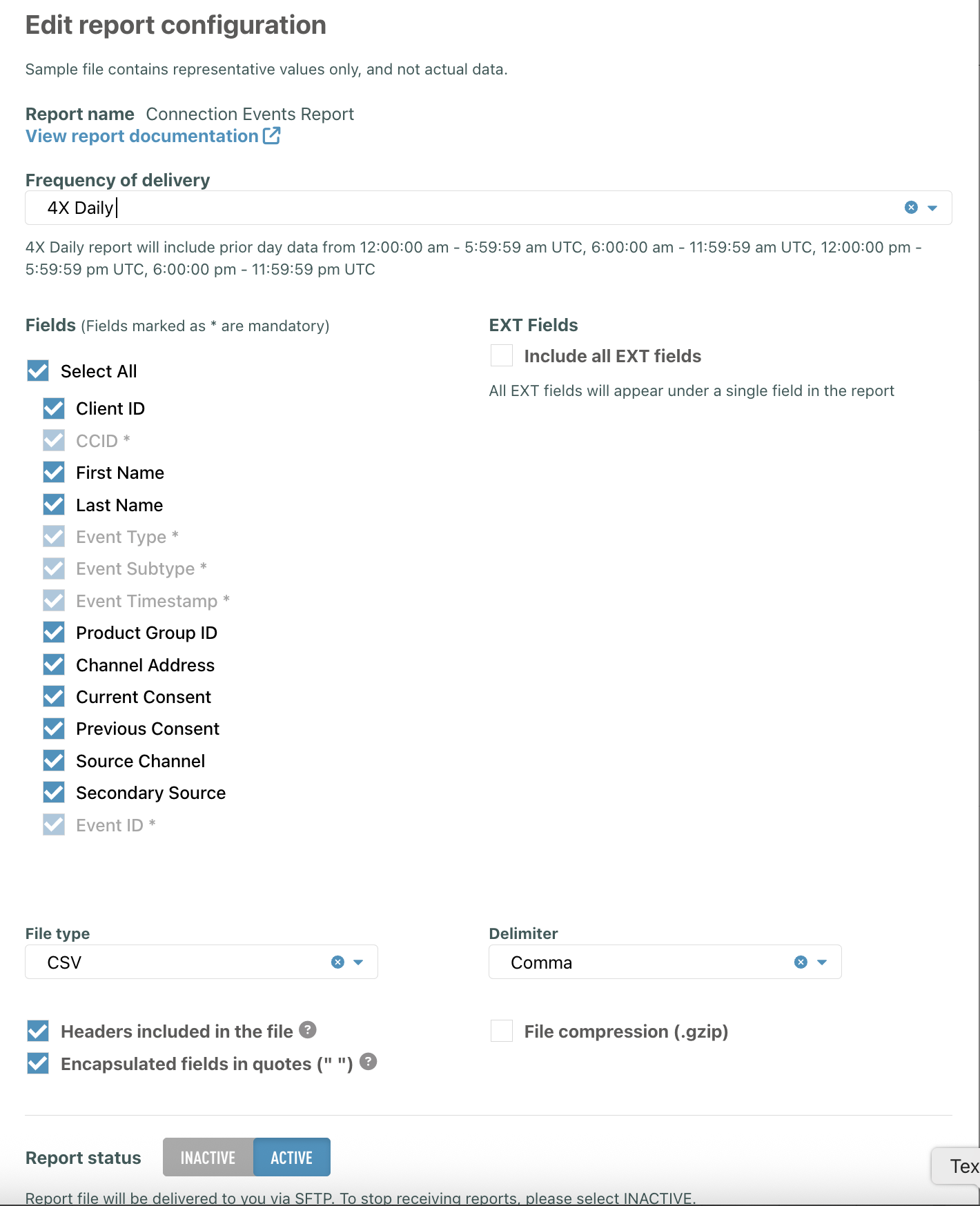Configuring & Updating the Reports
